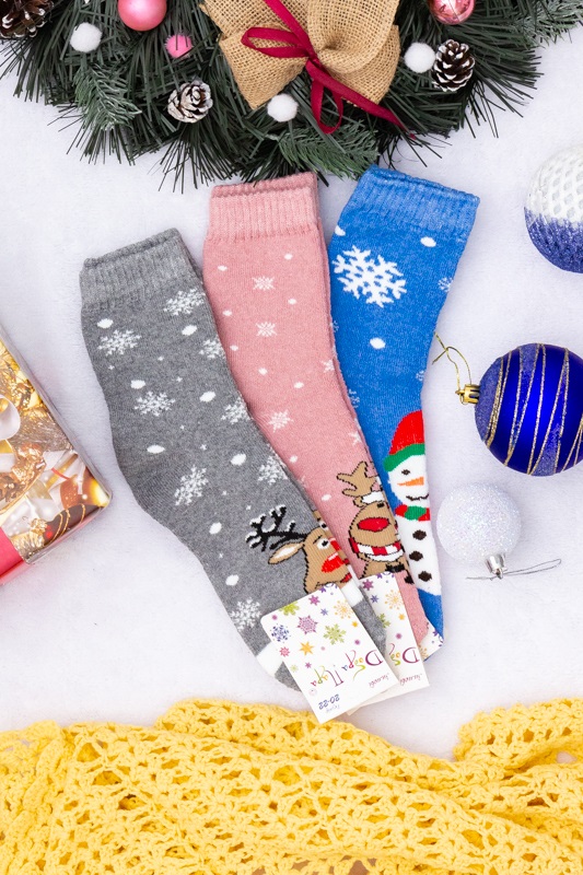 Шкарпетки дитячі "Новорічні" (зима) підліткові